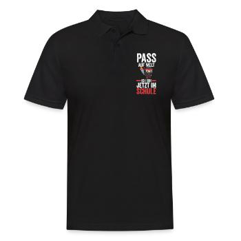 1.Klasse Ninja Erstklässler Geschenk - Männer Poloshirt - Schwarz - Vorne - Kai (181cm)