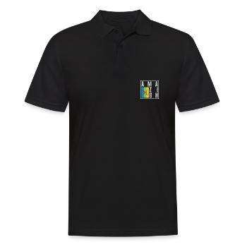 Amazigh - Männer Poloshirt - Schwarz - Vorne - Kai (181cm)