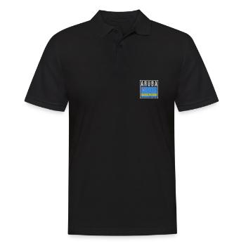 Aruba - Männer Poloshirt - Schwarz - Vorne - Kai (181cm)