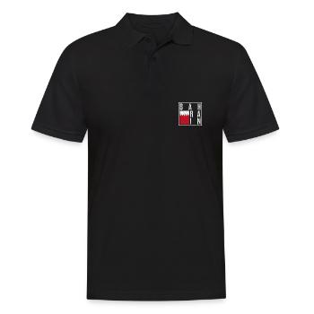 Bahrain - Männer Poloshirt - Schwarz - Vorne - Kai (181cm)