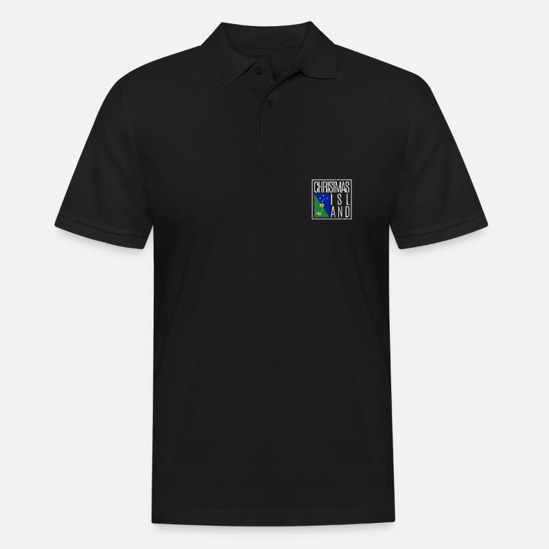 Weihnachtsinsel - Männer Poloshirt - Schwarz