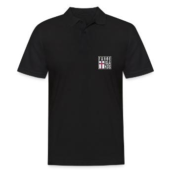 Färöer Inseln - Männer Poloshirt - Schwarz - Vorne - Kai (181cm)