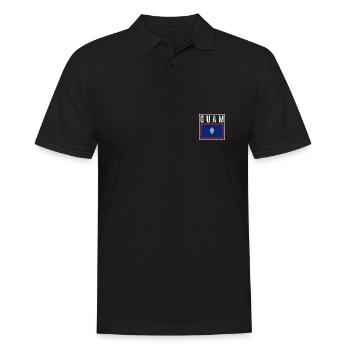 Guam - Männer Poloshirt - Schwarz - Vorne - Kai (181cm)