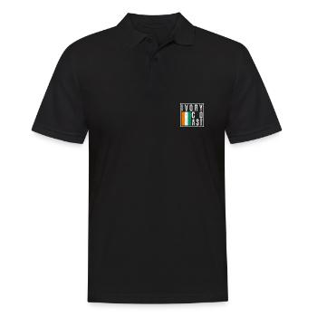 Elfenbeinküste - Männer Poloshirt - Schwarz - Vorne - Kai (181cm)