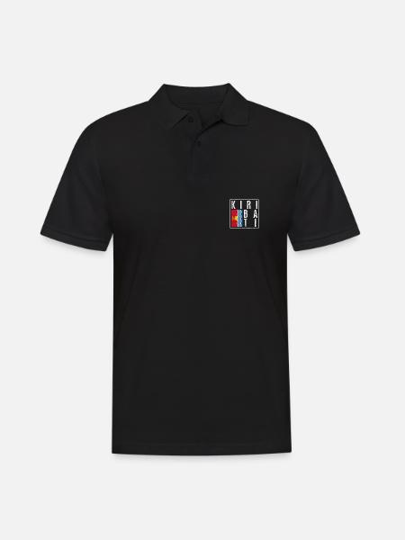 Kiribati - Men's Polo Shirt - black