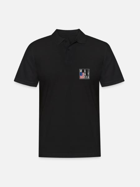 Malaysia - Men's Polo Shirt - black