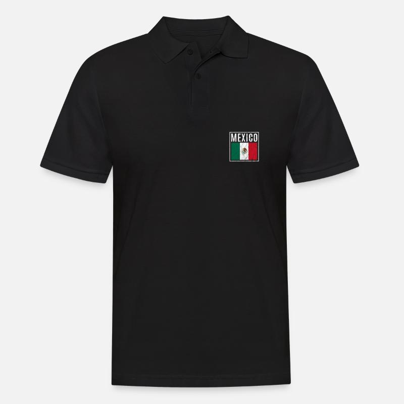Mexiko - Männer Poloshirt - Schwarz