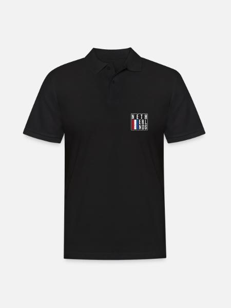 Netherlands - Men's Polo Shirt - black