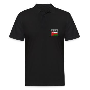 Oman - Men's Polo Shirt - black - Front - Kai (181cm)