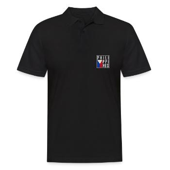 Philippines - Men's Polo Shirt - black - Front - Kai (181cm)