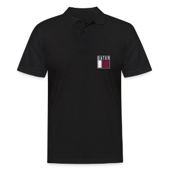 Qatar - Men's Polo Shirt - black - Front - Kai (181cm)