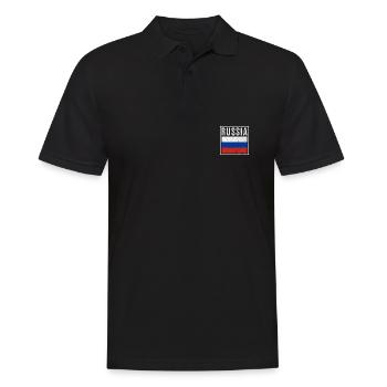 Russie - Polo Homme - noir - Devant - Kai (181cm)