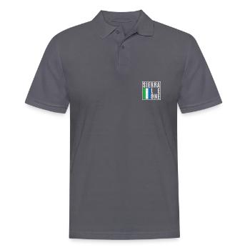 Sierra Leone - Männer Poloshirt - Anthrazit - Vorne - Nico (186cm)