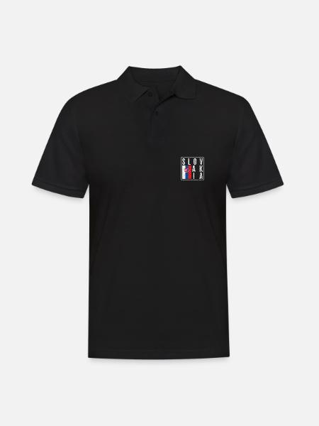 Slovakia - Men's Polo Shirt - black