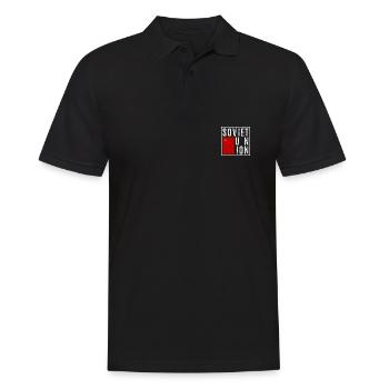 Sowjetunion - Männer Poloshirt - Schwarz - Vorne - Kai (181cm)