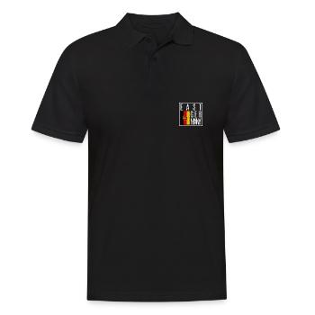 DDR - Männer Poloshirt - Schwarz - Vorne - Kai (181cm)