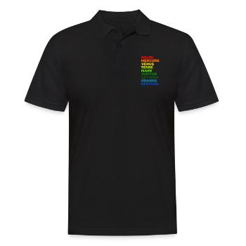 Le Système solaire - Polo Homme - noir - Devant - Kai (181cm)