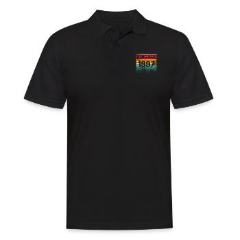 1997 Vintage Geburtstagsgeschenk 1997 Retro - Männer Poloshirt - Schwarz - Vorne - Kai (181cm)