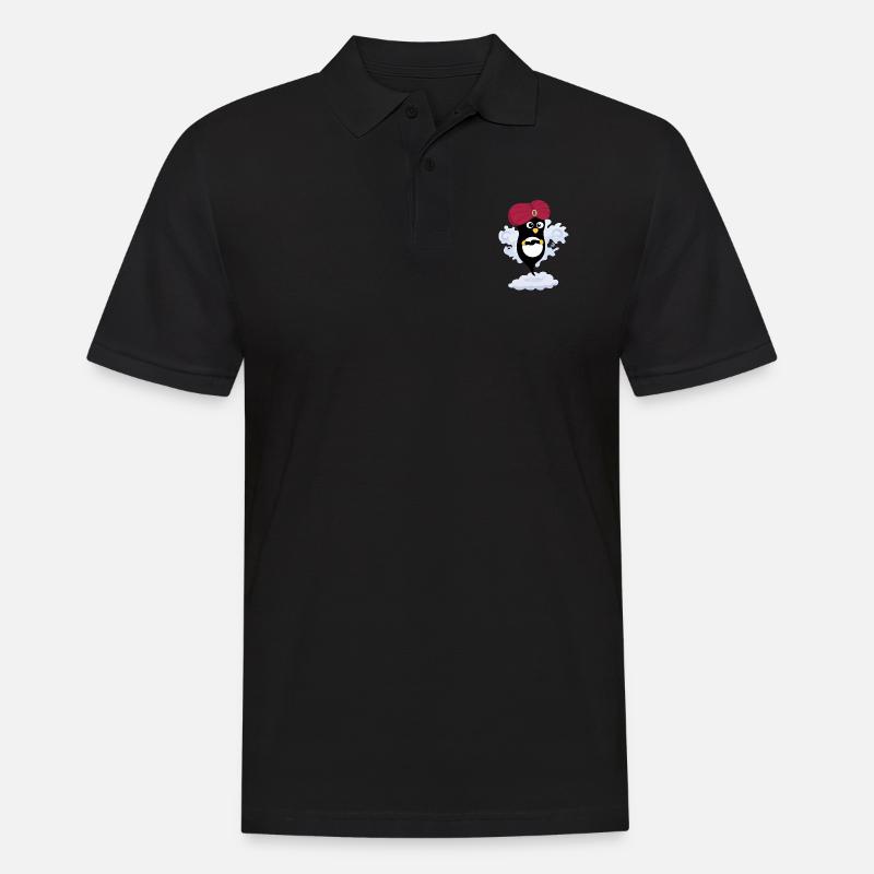 Penguin Technik - Männer Poloshirt - Schwarz