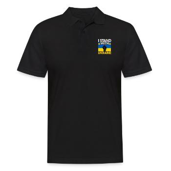 Ukraine - Polo Homme - noir - Devant - Kai (181cm)