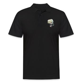 Crâne Rose - Polo Homme - noir - Devant - Kai (181cm)