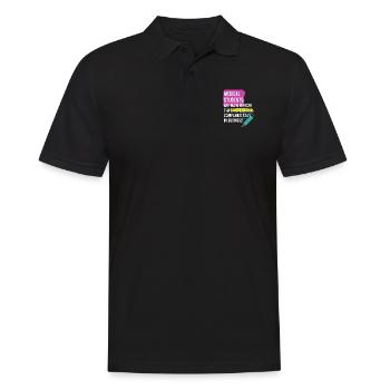 Funny medical student - Men's Polo Shirt - black - Front - Kai (181cm)