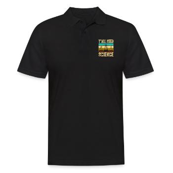 Wissenschaftler Chemiker Physiker Physik Geschenk - Männer Poloshirt - Schwarz - Vorne - Kai (181cm)