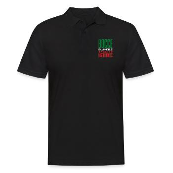 Bocce Ball Player Boules Bocce Players Have - Men's Polo Shirt - black - Front - Kai (181cm)