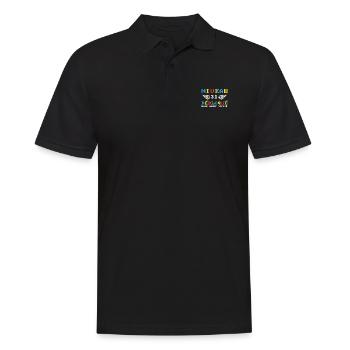 Niveau 31 Débloqué mode adult activé - Polo Homme - noir - Devant - Kai (181cm)