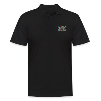 Niveau 36 débloqué mode adult activé - Polo Homme - noir - Devant - Kai (181cm)