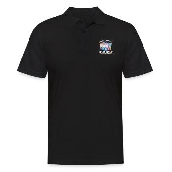Bingo Card Game Grandma Bingo Player Bingo Cards - Männer Poloshirt - Schwarz - Vorne - Kai (181cm)