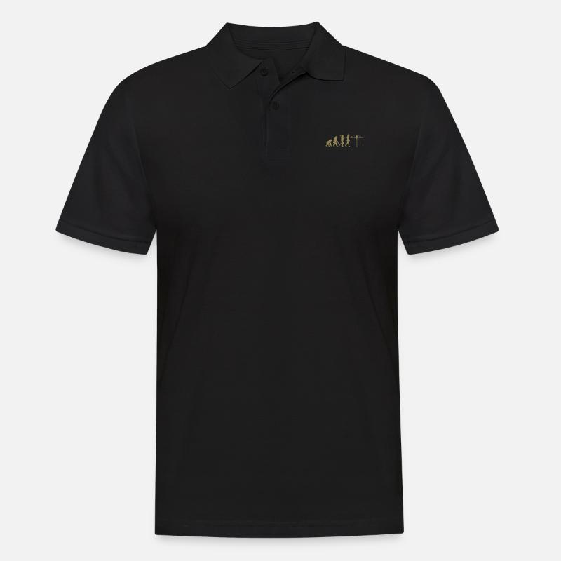 Crane operator Evolution - Men's Polo Shirt - black