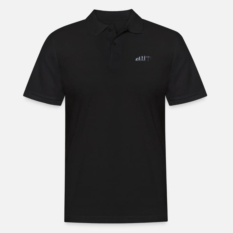 Kranführer Evolution - Männer Poloshirt - Schwarz