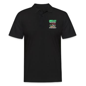 Kleingarten anfänger Unkraut vergeht nicht ich - Männer Poloshirt - Schwarz - Vorne - Kai (181cm)