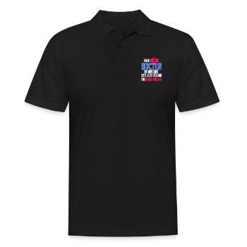 Doctor To Save Time Let's Assume I'm Never Wrong - Männer Poloshirt - Schwarz - Vorne - Kai (181cm)