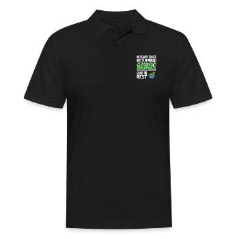 Guacamole résout le reste de mon problème drôle - Polo Homme - noir - Devant - Kai (181cm)