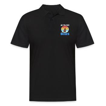 All That Bass And Blues Cool Retro Blues Lover - Men's Polo Shirt - black - Front - Kai (181cm)