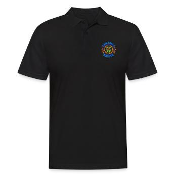Paintball Master Cool Retro Paintball Player - Männer Poloshirt - Schwarz - Vorne - Kai (181cm)