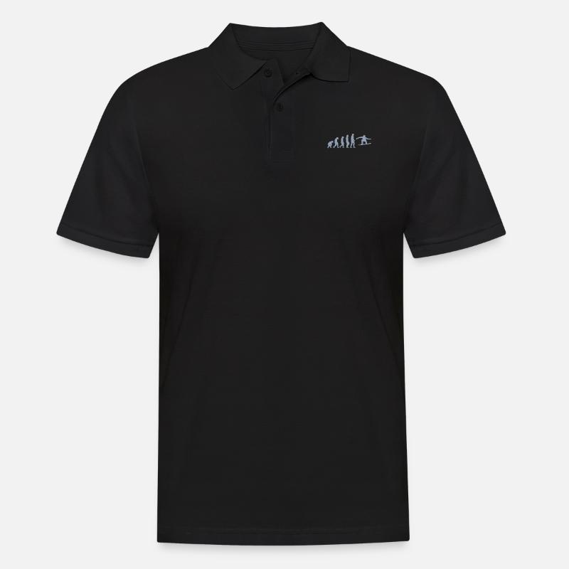Snowboarder Geschenkideen - Männer Poloshirt - Schwarz