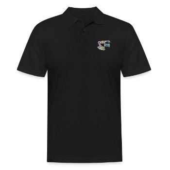 Génial depuis 1999. Kayak, kayakiste. Graffiti - Polo Homme - noir - Devant - Kai (181cm)