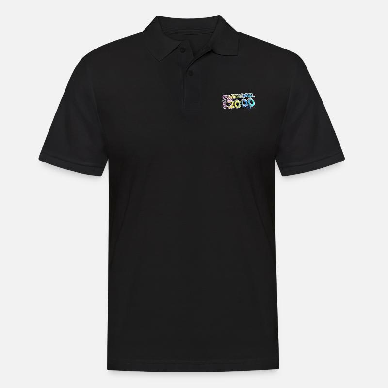 Awesome since 2000 Graffiti Motiv - Männer Poloshirt - Schwarz