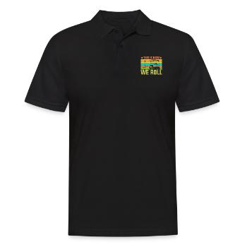 Comment nous roulons - Golfeurs - Polo Homme - noir - Devant - Kai (181cm)