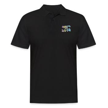 Génial depuis 2008 Graffiti Motif - Polo Homme - noir - Devant - Kai (181cm)