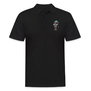 The Mom Elf Matching Group - Men's Polo Shirt - black - Front - Kai (181cm)