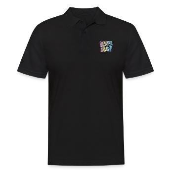 Édition limitée 1987 Graffiti - Polo Homme - noir - Devant - Kai (181cm)