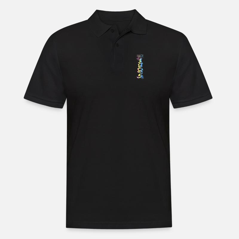 Limited Edition 1985 Graffiti - Männer Poloshirt - Schwarz