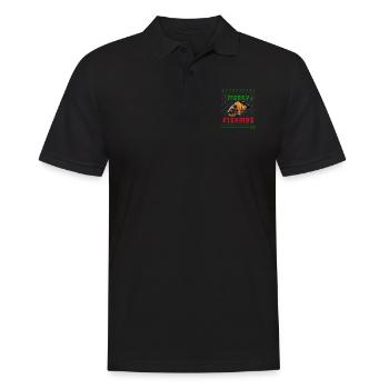 Oscar Fish Monster Fish Keeper Weihnachtspullover - Männer Poloshirt - Schwarz - Vorne - Kai (181cm)