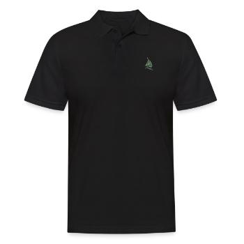 Sailing Sailboat Sailing license - Men's Polo Shirt - black - Front - Kai (181cm)