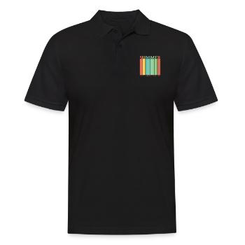 Summer Night's and Bonfire Lights Summer Holidays - Men's Polo Shirt - black - Front - Kai (181cm)