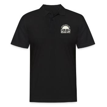 Parfois, je ne deviens complètement fou qu’une seule fois - Polo Homme - noir - Devant - Kai (181cm)